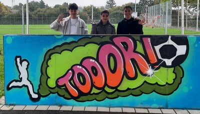 Torwand Graffiti 25