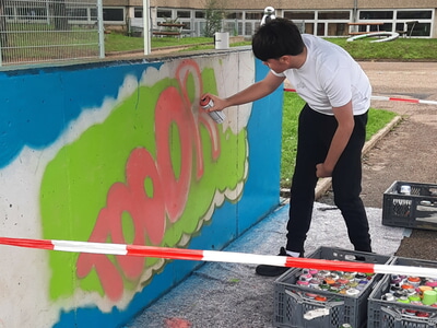 Torwand Graffiti 25