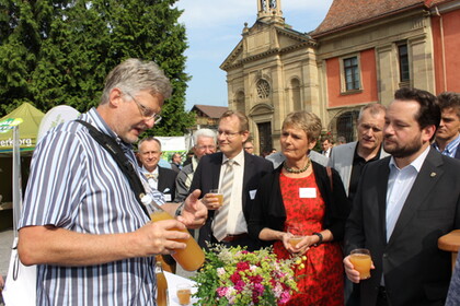 Lehrer Brade im Gespräch